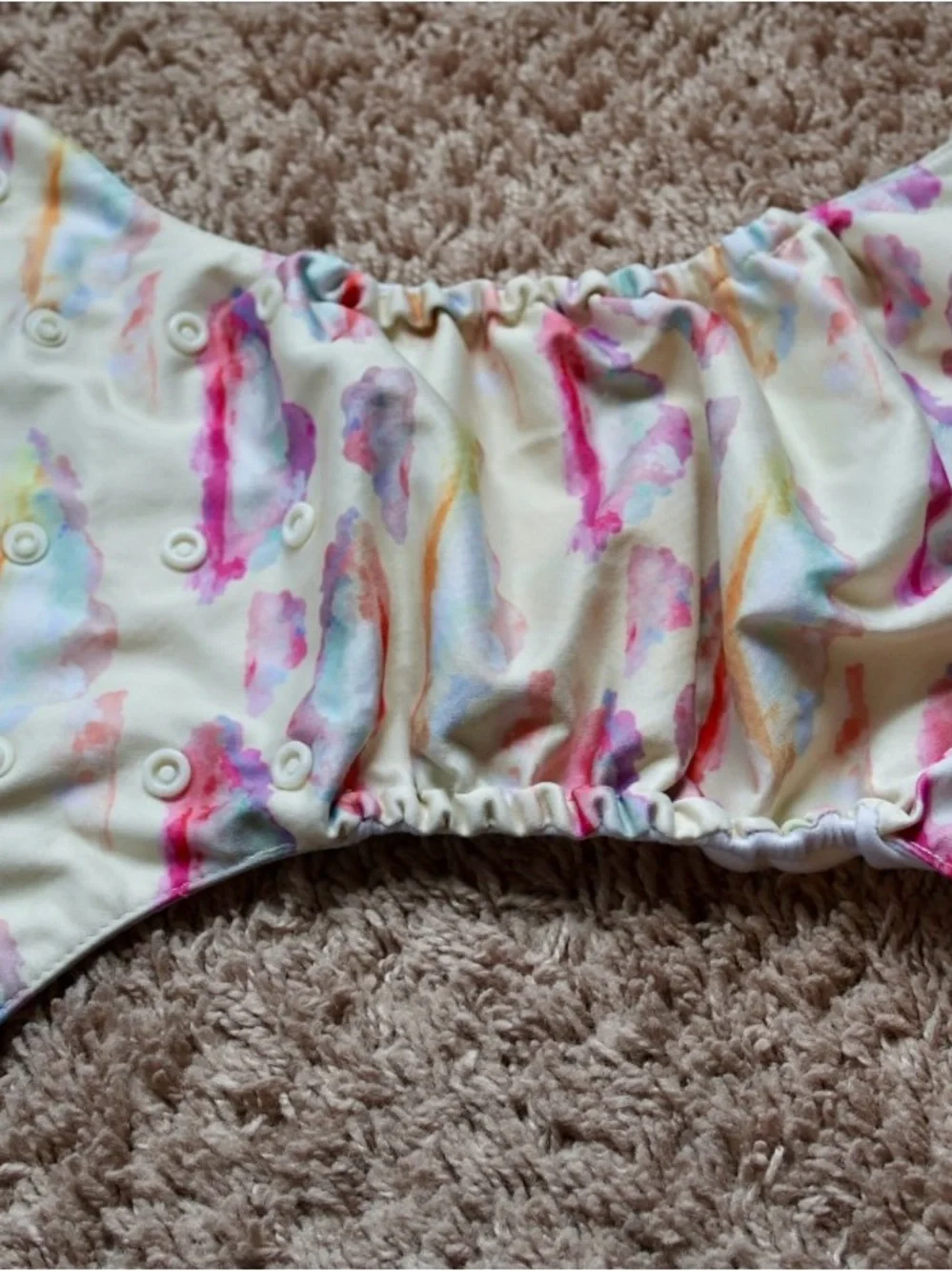Mama Koala Watercolor Sunset Cloud One Size Pocket Cloth Diaper
